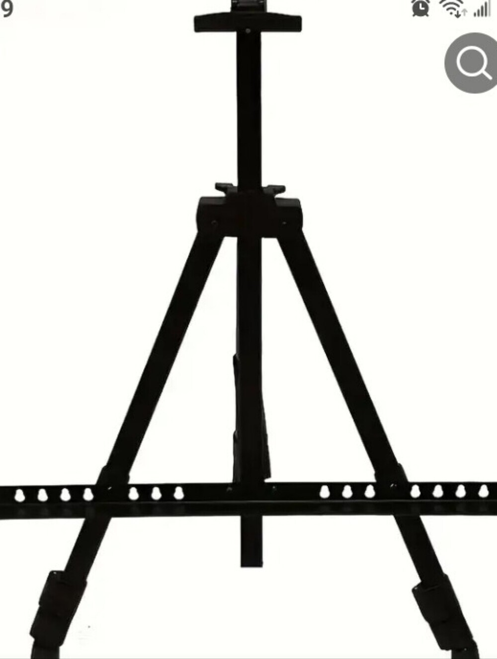 > Adjustable Black Tripod Easel